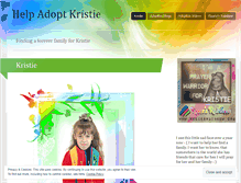 Tablet Screenshot of helpkristie.wordpress.com