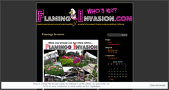 Desktop Screenshot of flamingoinvasion.wordpress.com