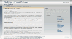 Desktop Screenshot of lenderpost.wordpress.com
