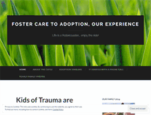 Tablet Screenshot of fostercaretoadoption.wordpress.com