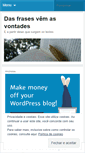 Mobile Screenshot of frasesevontades.wordpress.com