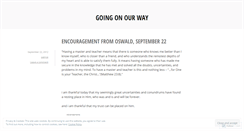 Desktop Screenshot of goingonourway.wordpress.com