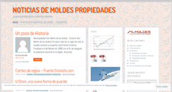 Desktop Screenshot of moldespropiedades.wordpress.com