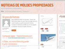 Tablet Screenshot of moldespropiedades.wordpress.com