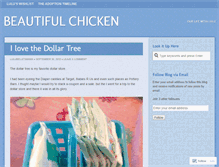 Tablet Screenshot of beautifulchicken.wordpress.com