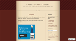 Desktop Screenshot of burnsletters.wordpress.com