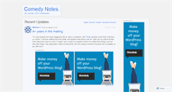 Desktop Screenshot of comedynotes.wordpress.com