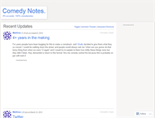 Tablet Screenshot of comedynotes.wordpress.com