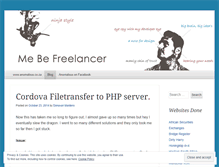 Tablet Screenshot of mebefreelancer.wordpress.com