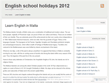 Tablet Screenshot of englishschoolholidays2012.wordpress.com