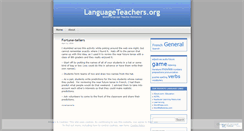 Desktop Screenshot of languageteachersdotorg.wordpress.com
