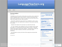 Tablet Screenshot of languageteachersdotorg.wordpress.com