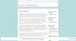 Desktop Screenshot of donigreenberg.wordpress.com