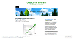 Desktop Screenshot of greenchemindustries.wordpress.com