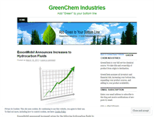 Tablet Screenshot of greenchemindustries.wordpress.com