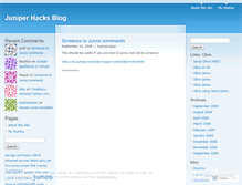 Tablet Screenshot of juniperhacks.wordpress.com