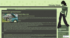 Desktop Screenshot of chivalrychick.wordpress.com