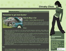 Tablet Screenshot of chivalrychick.wordpress.com