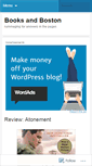 Mobile Screenshot of booksandboston.wordpress.com