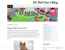 Tablet Screenshot of ktdidclay.wordpress.com