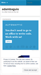 Mobile Screenshot of adambaguio.wordpress.com