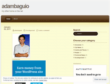 Tablet Screenshot of adambaguio.wordpress.com