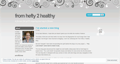 Desktop Screenshot of fromhefty2healthy.wordpress.com