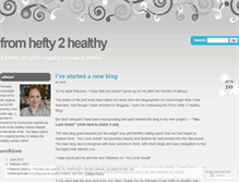 Tablet Screenshot of fromhefty2healthy.wordpress.com