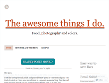 Tablet Screenshot of myawesomethings.wordpress.com