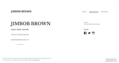 Desktop Screenshot of jimbobbrown.wordpress.com
