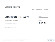 Tablet Screenshot of jimbobbrown.wordpress.com