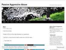 Tablet Screenshot of passiveaggressiveabuse.wordpress.com