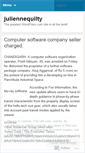Mobile Screenshot of juliennequilty.wordpress.com