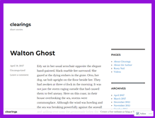 Tablet Screenshot of clearings.wordpress.com
