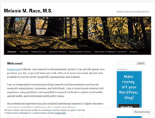 Tablet Screenshot of melanierace.wordpress.com
