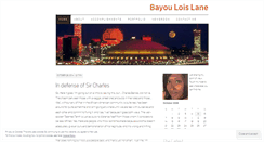 Desktop Screenshot of bayouloislane.wordpress.com