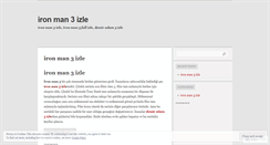 Desktop Screenshot of ironman3izle.wordpress.com