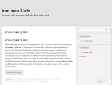 Tablet Screenshot of ironman3izle.wordpress.com