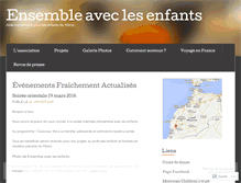 Tablet Screenshot of ensembleaveclesenfants.wordpress.com