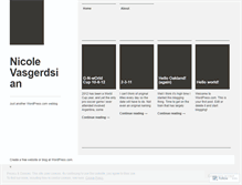 Tablet Screenshot of nicolevasgerdsian.wordpress.com