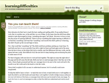 Tablet Screenshot of learningdifficulties.wordpress.com