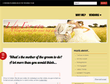 Tablet Screenshot of idoforyouweddings.wordpress.com