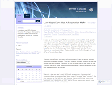 Tablet Screenshot of investtoronto.wordpress.com