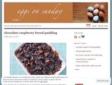 Tablet Screenshot of eggsonsunday.wordpress.com
