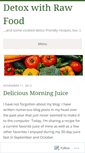 Mobile Screenshot of detoxwithrawfood.wordpress.com