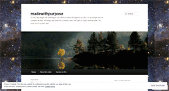 Desktop Screenshot of madewithpurpose.wordpress.com