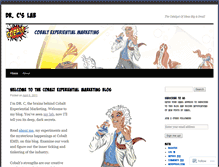 Tablet Screenshot of cobaltexperientialmarketing.wordpress.com