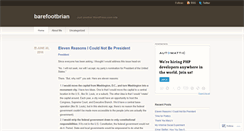 Desktop Screenshot of barefootbrian.wordpress.com