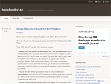 Tablet Screenshot of barefootbrian.wordpress.com