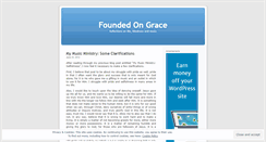 Desktop Screenshot of foundedongrace.wordpress.com